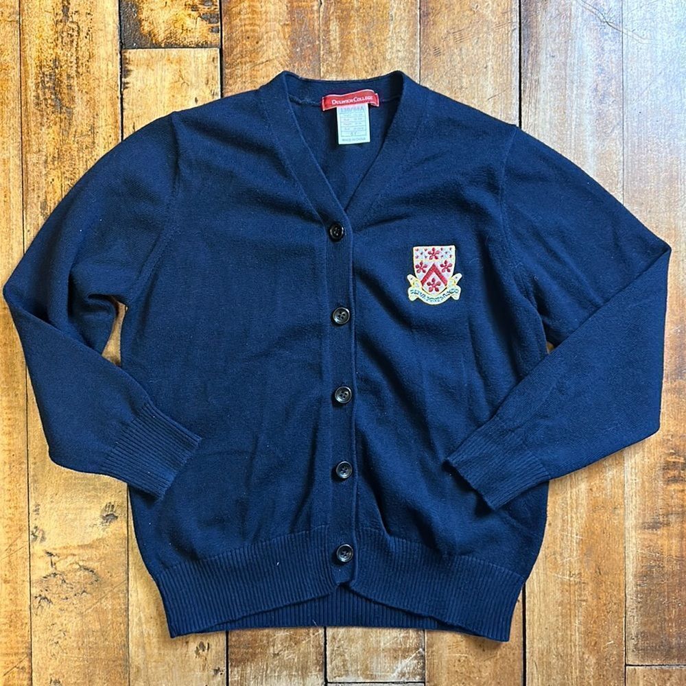 Girls size 8 Dulwich College UK cardigan